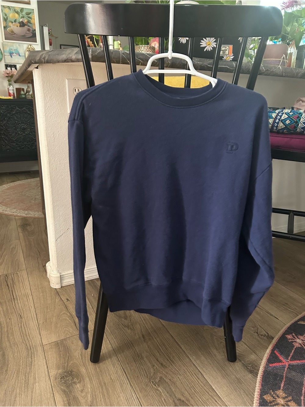 PINK Navy Crewneck Sweater